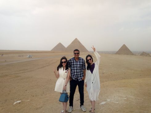 3 people posing for a photo | Travel Egypt Now
