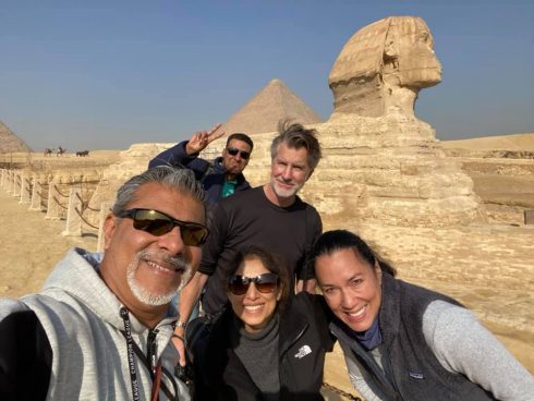 A group of 5 people posing for a photo | Travel Egypt Now