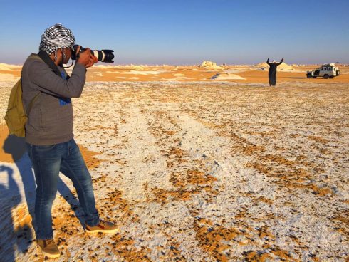 sandy desert landscape.