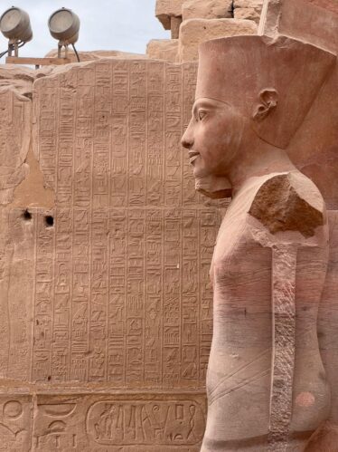hieroglyphs in luxor temple egypt