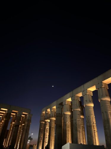 luxor at night