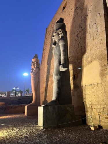 luxor temple at night