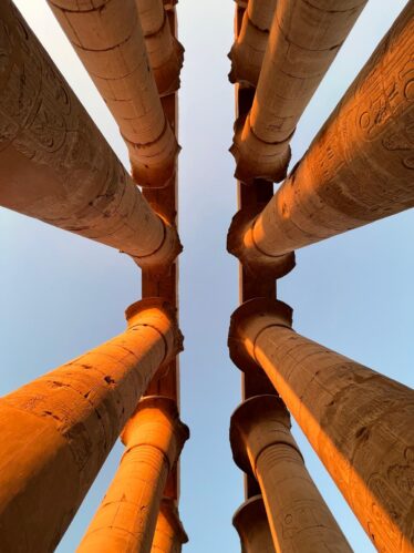 luxor temple sunset