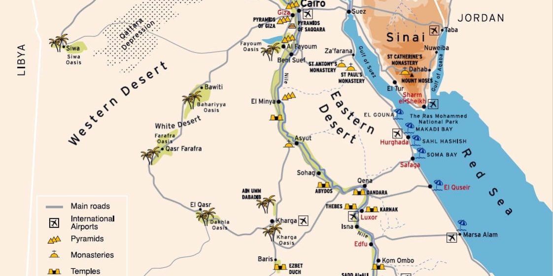 travel-egypt-now-map travel-egypt-now-map