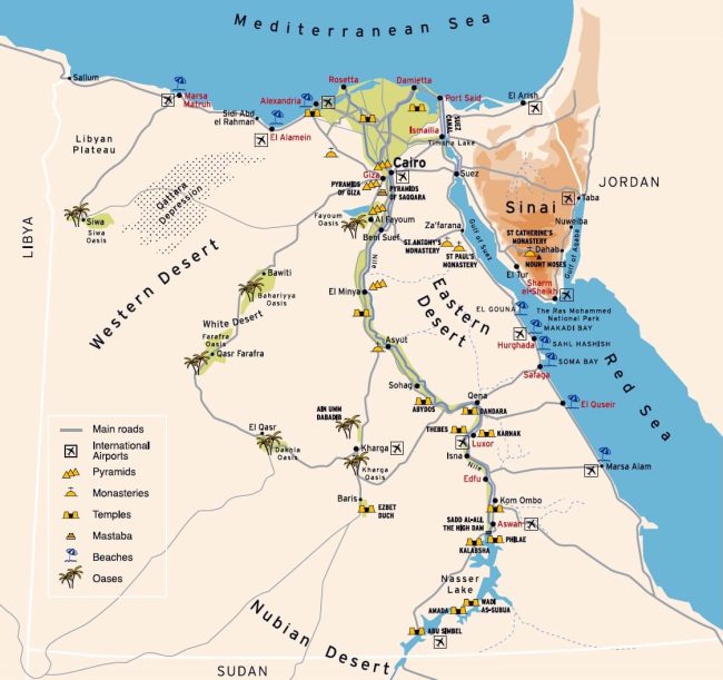 travel-egypt-now-map travel-egypt-now-map
