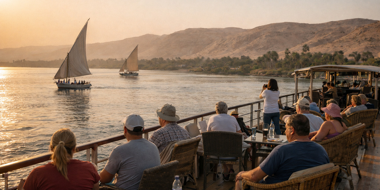 Sunset cruise on the Nile