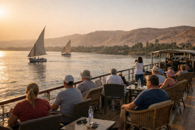Sunset cruise on the Nile